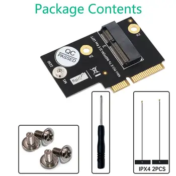 

M.2 NGFF Key E to Half-Size Mini PCI-E Adapter Converter for WiFi6 AX200 9260 8265 8260 7265 Card Y510P Model