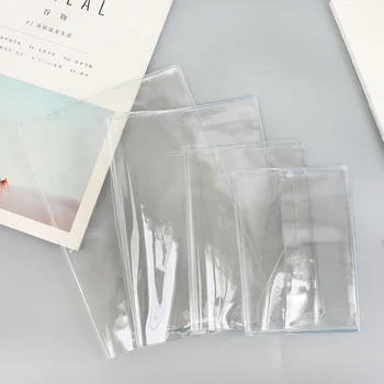 

PVC transparent protective sleeve Transparent A6 A5 Notebook Forrel Within Core Cover Hand Account Book Protect Sheath Can