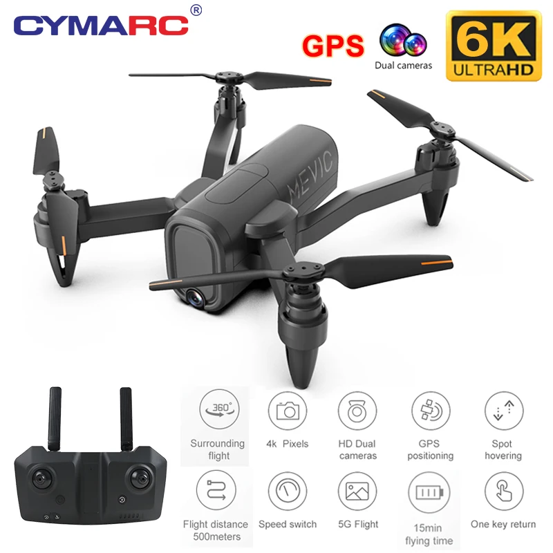 Cymark H6 GPS Дрон 4K 6K HD Двойная камера 2 4G 5G WiFi FPV фиксированная высота складной мини