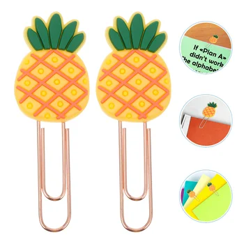 

20 Pcs Cartoon Durable Lovely Creative Paper Clip Silicone Bookmarker Clip for Boys Student Girls Children