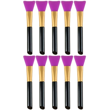 

10Pcs Soft Silicone Facial Mask Brushes, Mud Mixing Skin Makeup Brushes, Facial Mask Applicator-ABVP