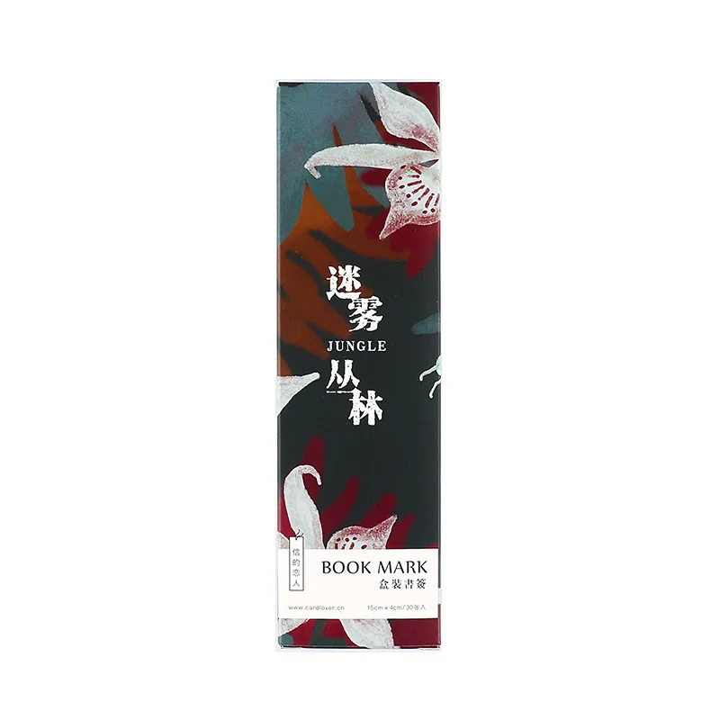 30 шт джунгли Bookmarks для книг Маркер Набор Цветок Дерево насекомое Памятка карта Бумага Закладка Канцтовары офисный школьный A6781