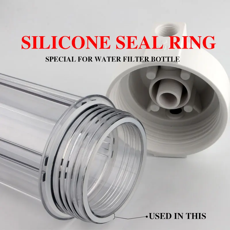10 Inch Filter Bottle Sealing Ring O-ring Silicone Rubber Water Purifier Leather Ring Thickened 95MM * 4MM Waterproof