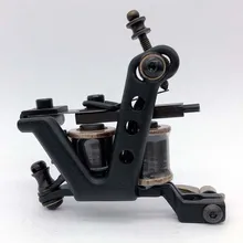 Горячие продажи проволока резка 10 обмоток татуировки машина для вкладышей и шейдеров черный цвет железа татуировки Поставки