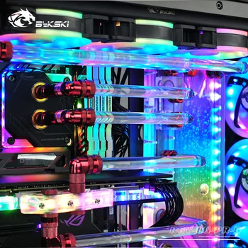 

BYKSKI, Acrylic Waterway Board Solution use for (COUGA) RPANZER Computer Case water tank compatible DDC Pump replace Reservoir*