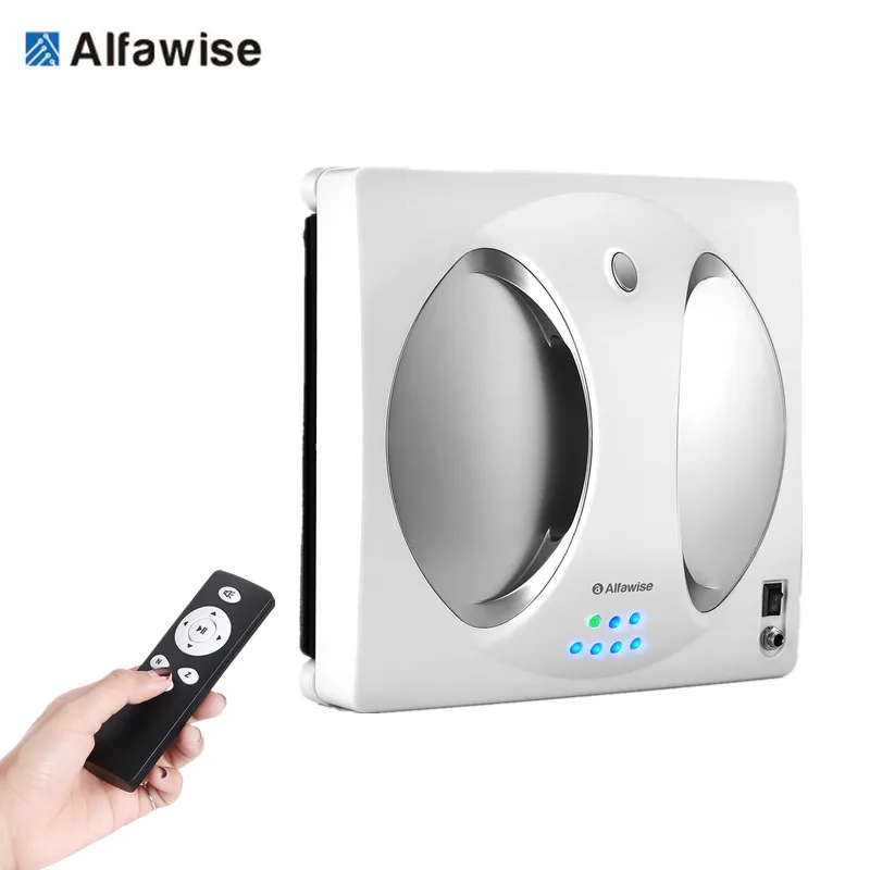 Умный робот-пылесос для окон Alfawise WS-960 с внешним/верхним стеклом 4 ЖК-дисплея
