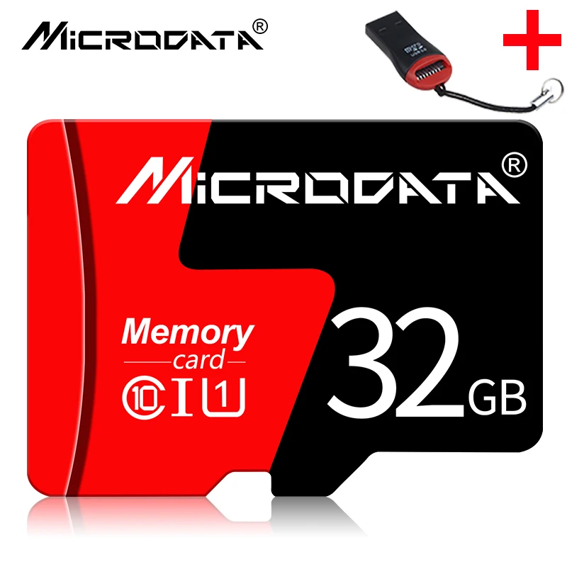 Класс 10 TF карта памяти Micro SD карты 4 ГБ 8 ГБ 16 ГБ 32 ГБ 64 Гб 128 Гб Microsd внутренний флеш-накопитель для смартфона - Емкость: 32G with Card Reader