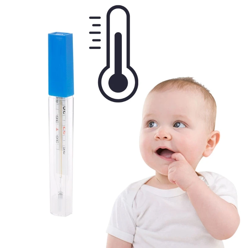 

Medical Mercury Glass Thermometer Large Screen Clinical Medical Temperature