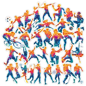 

50Pcs Parkour Wall Decal Extreme Sports Stickers Jumping Cities Street Sticker Skateboard Moto Bicycle Car Guitar Fridge Sticker