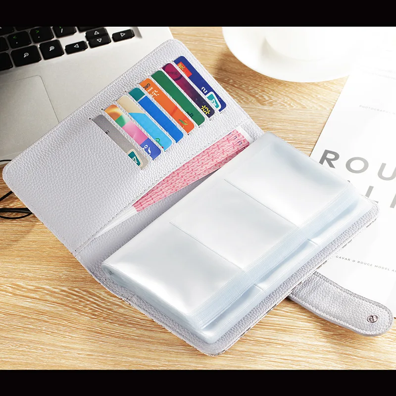 

2019 Europe And America Large Capacity Multi Card Bit Men Women's Business Wallet Card Holder Card Case Gift Prizes