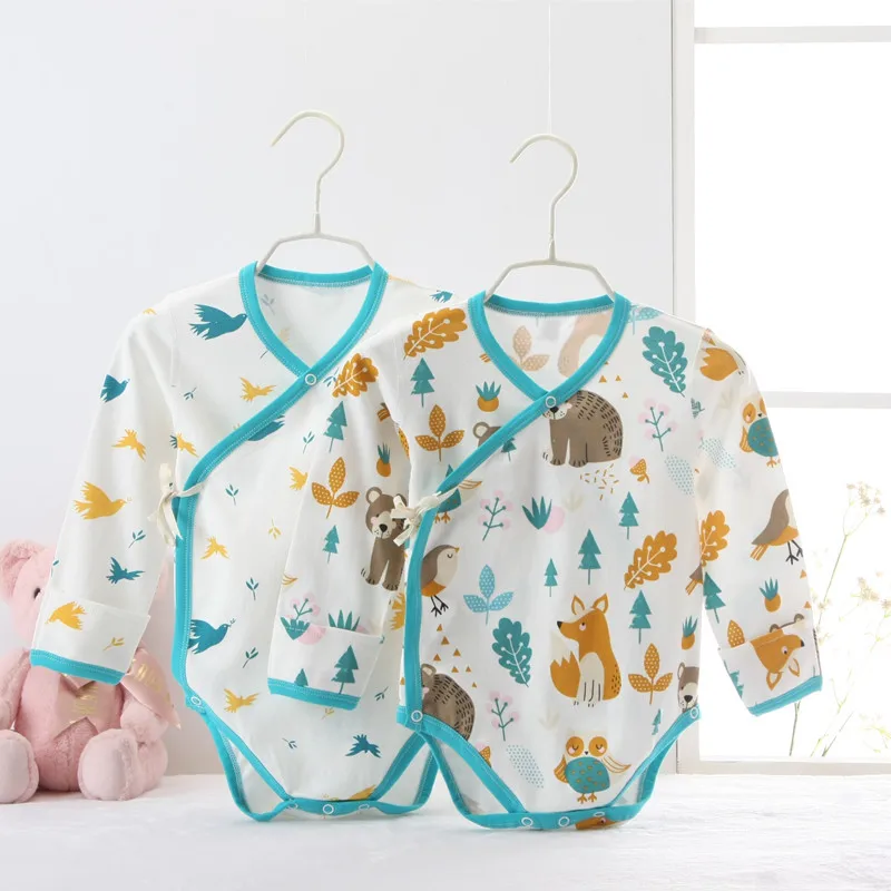 Весна-лето 2019 комбинезон для малышей хлопковый с длинными рукавами и принтом