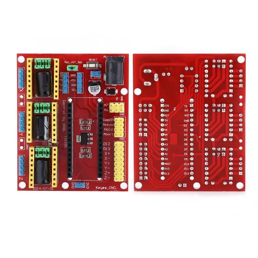 Гравировальный станок с ЧПУ Shield A4988 Drive Nano 3,0 плата с usb-кабелем 3d Принтер Комплект 3 Axls Драйвер шагового двигателя