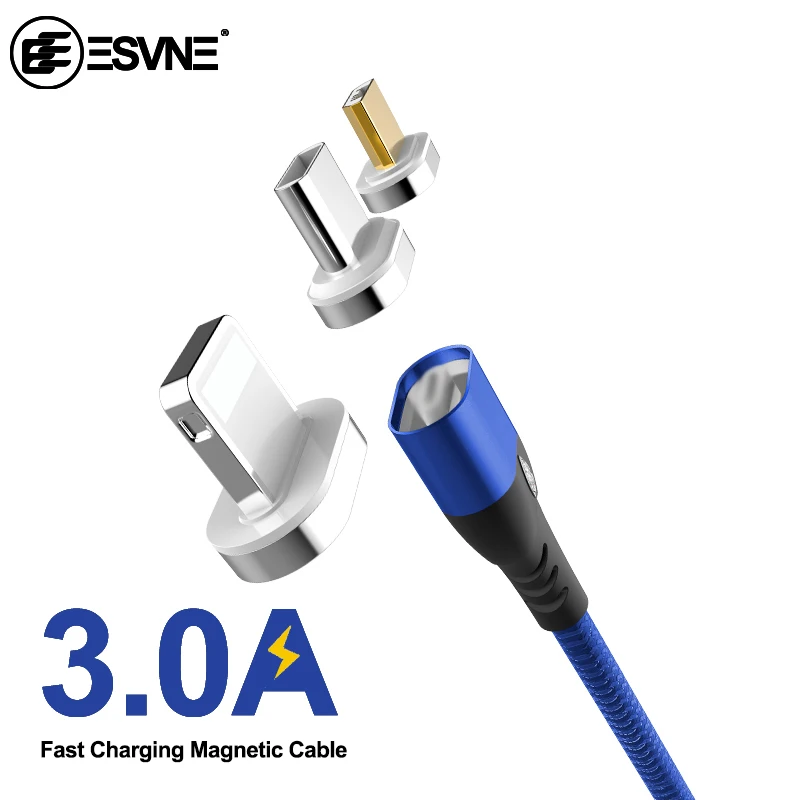 

ESVNE Usb Magnetic Cable Micro Usb Magnetic Usb Charging Cable For iphone Samsung Fast Charging Usb Type C Cable For Xiaomi