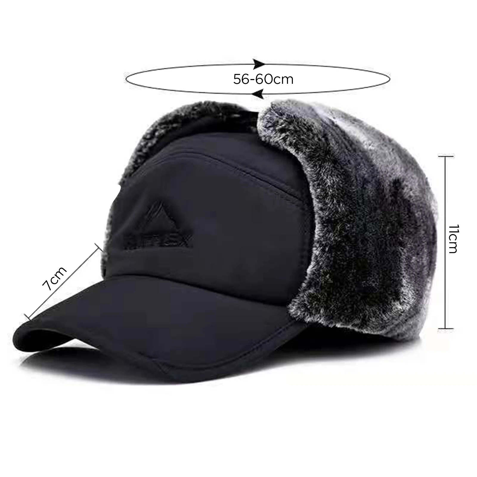 Thicken Winter Warm Hat for Men Faux Fur Bomber Hat Ear Flap Cap Women Soft Thermal Bonnets for Outdoor Fishing Skiing winter hat,earflap hat,faux fur hat