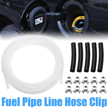 

Transparent Heater Fuel Pipe Line Hose Clamp Clip Kit For Car Air Heater Fuel Pipe For Car Heater Fuel Tank Heater Accessories