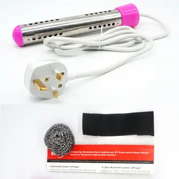 

Stainless steel electric heating rod bathtub barrel household high power high quality safe automatic power off