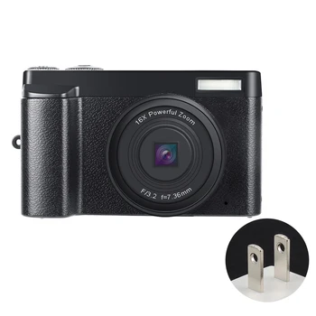 

DC101 Digital Camcorder Zoom CMOS Micro Photography DSLR Camera LCD Screen Rotatable Anti Shaking Mini Travel Portable HD 1080P