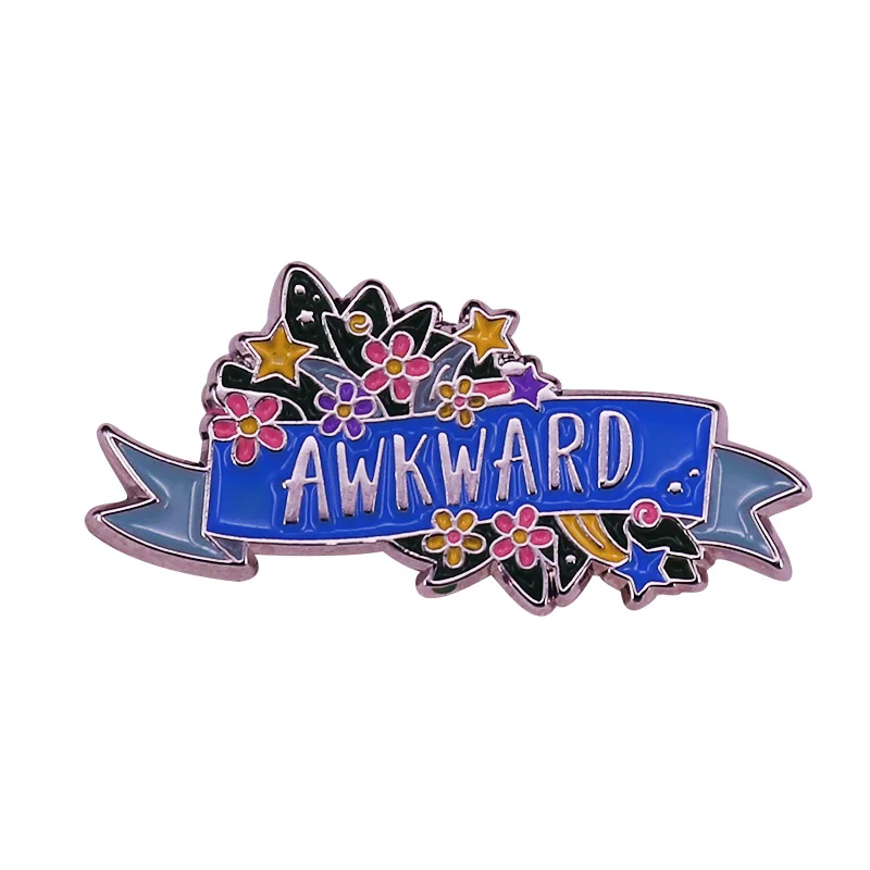 Awkward Enamel Pin the best pin for letting people know you're a little awks.