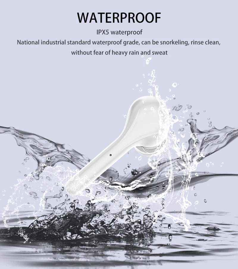 K88 TWS Mini wireless bluetooth 5 0 earphone with mircophone smart touch sports headset stereo dual ear waterproof headphone