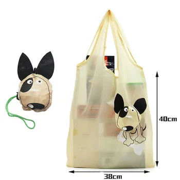 

Shopping Bag Cartoon Puppy Reusable Foldable Environmental Protection Creativity Storage