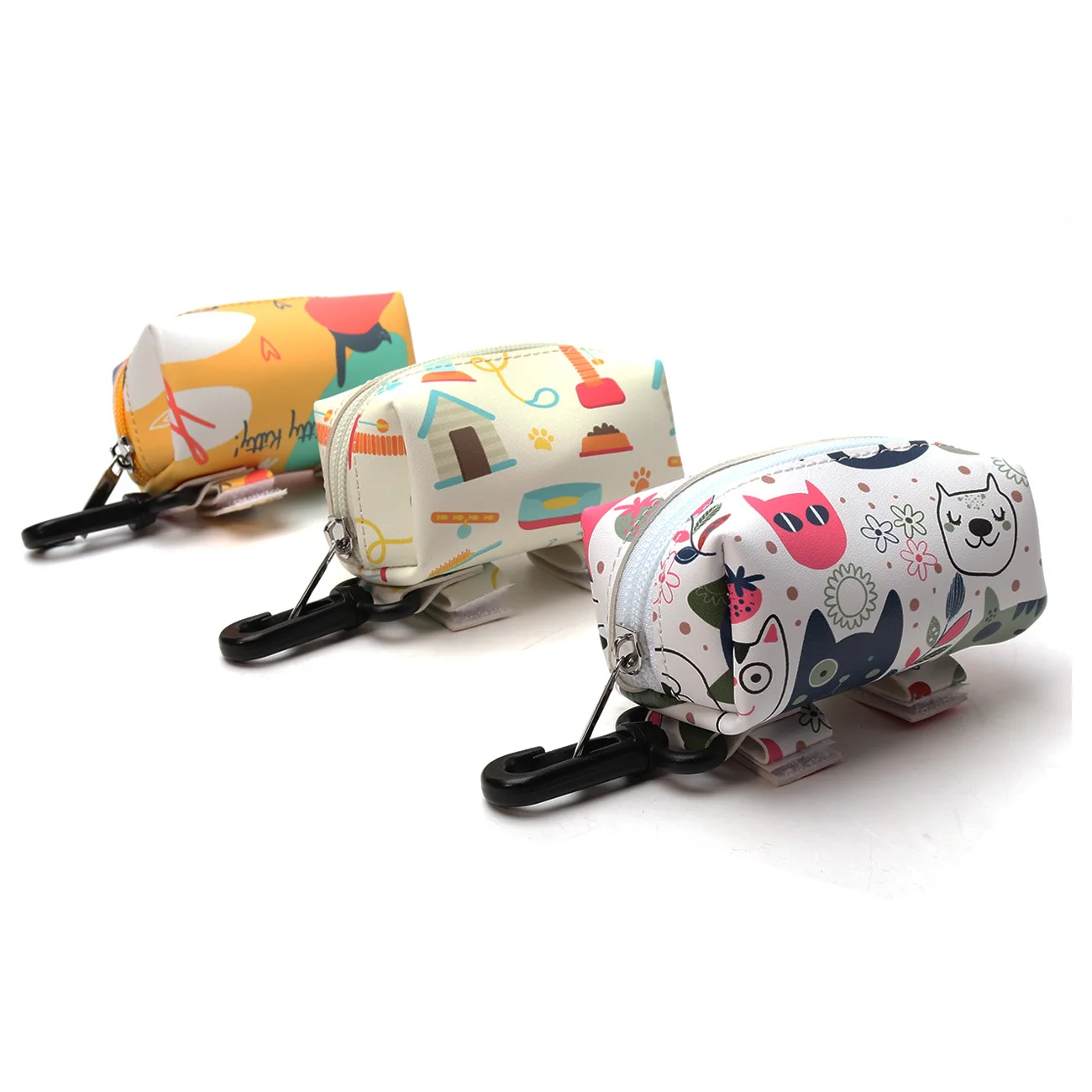 Dispensador de Bolsa para popó para perros, recogedor de residuos de animales, al aire libre para viaje, plegable, productos para mascotas
