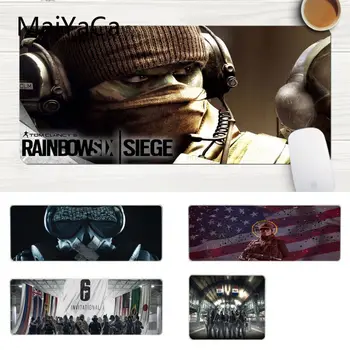 

MaiYaCa Boy Gift Pad Cool Rainbow Six Siege mouse pad gamer play mats Laptop Gaming Lockedge Mice Mousepad Gaming Mouse Pad