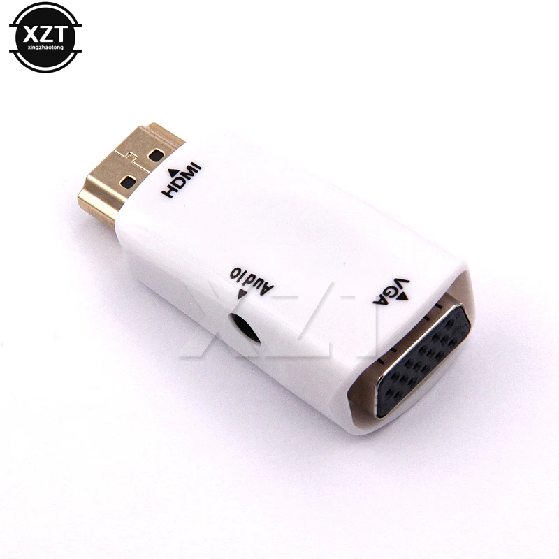 Переходник с HDMI на VGA штырь гнездо аудиокабель HD 1080P преобразователь для ПК