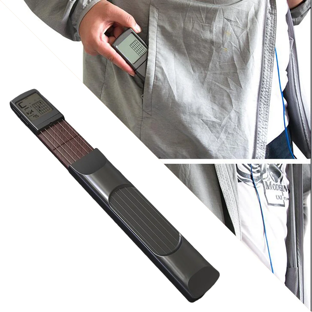 Mini Portable 6-Tone Pocket Guitar Trainer Practice For Beginner Pocket Guitar Trainer