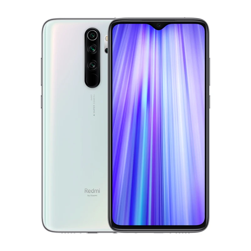 Оригинальная глобальная версия Xiaomi Redmi Note 8 Pro 6 Гб 64 Гб Смартфон NFC 64 мп четырехъядерный процессор Helio G90T Восьмиядерный аккумулятор 4500 мАч - Цвет: Pearl White