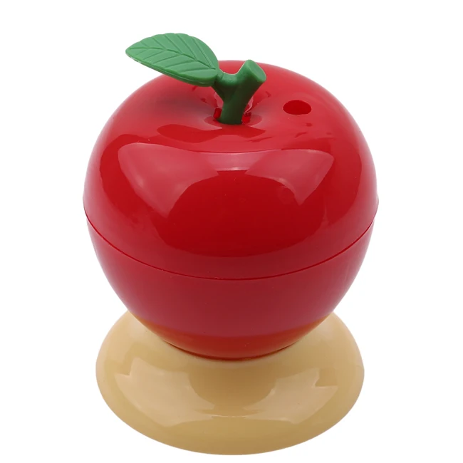 Модная маленькая портативная зубочистка в форме яблока, винтажная романтическая креативная автоматическая коробка для зубочистки на Рождество - Цвет: Красный