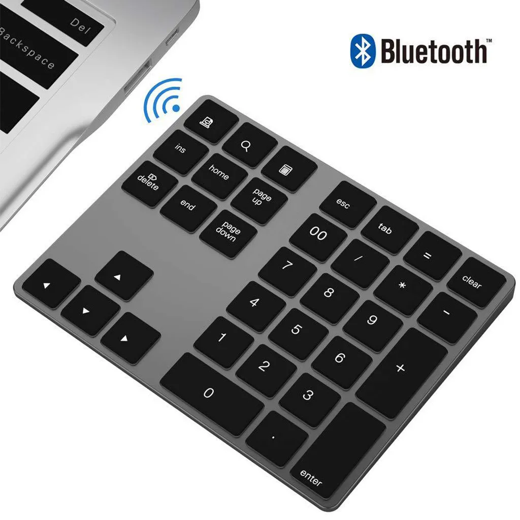 Большие размеры 34-ключ Bluetooth цифровая клавиатура мини-клавиатура Беспроводной Bluetooth Тип-C приемник 2,4G для ноутбук планшеты Тип-C G5