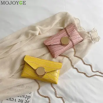 

Stone Pattern Crossbody Bags Women PU Leather Chain Small Envelope Shoulder Messenger Purse Handbag