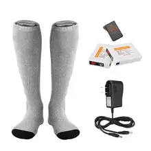 Электрические носки с дистанционным управлением, нагревающие носки, высокая емкость, литиевая батарея, материал волокна, быстрая