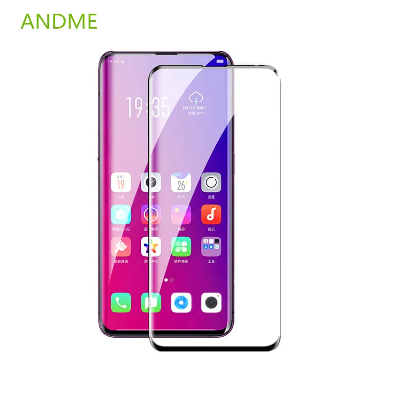 

Curved Screen Protector For OPPO Find X Huawei Mate 20 P30 Pro Oneplus 7 Pro Tempered Glass Film For Samsung S9 s9 plus