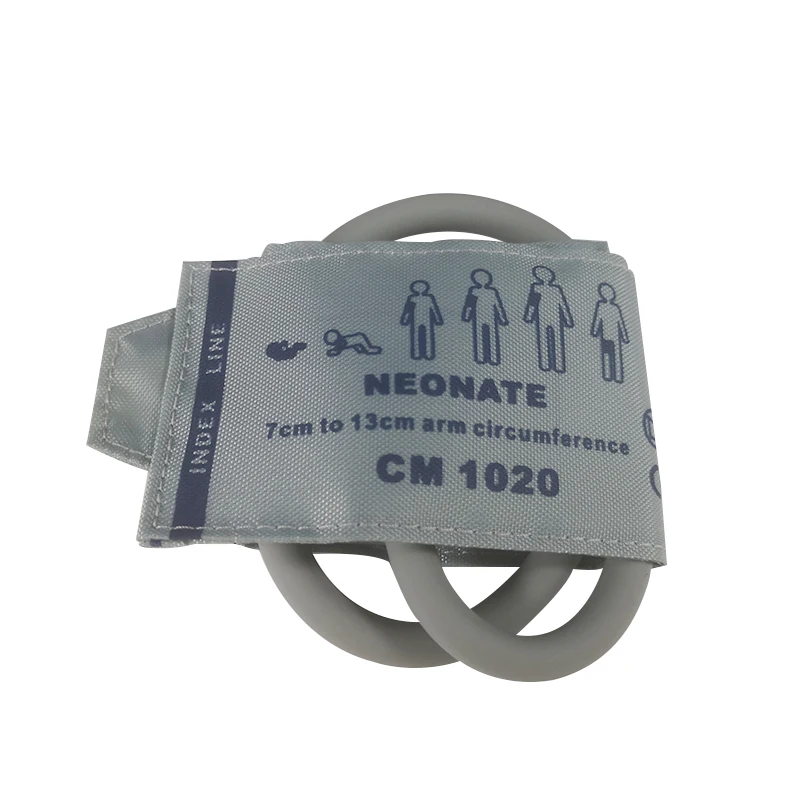Reusable Noninvasive Blood Pressure Cuff NIBP Neonatal Size Medical Grade Single Hose Gray Color for Neonates | Красота и здоровье