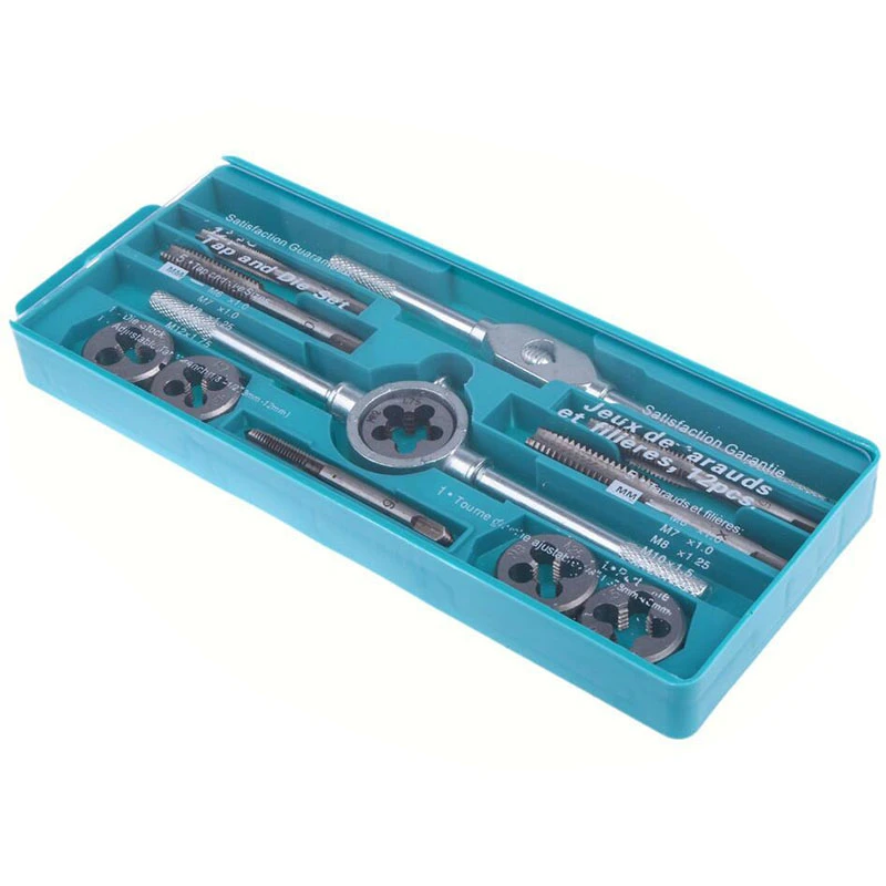 12Pcs Metric Tap and Die Set Alloy Screw Screwdriver Thread Wrench Hand Tool Kit 12Pcs Metric Tap and Die Set Alloy Screw Screwdriver Thread Wrench Hand Tool Kit