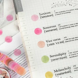 Autocollants à points Style Ins japonais, étiquette de couleur ondulée, bande Washi, pour étui de téléphone portable, pour journal intime, DIY bricolage, 18 modèles 