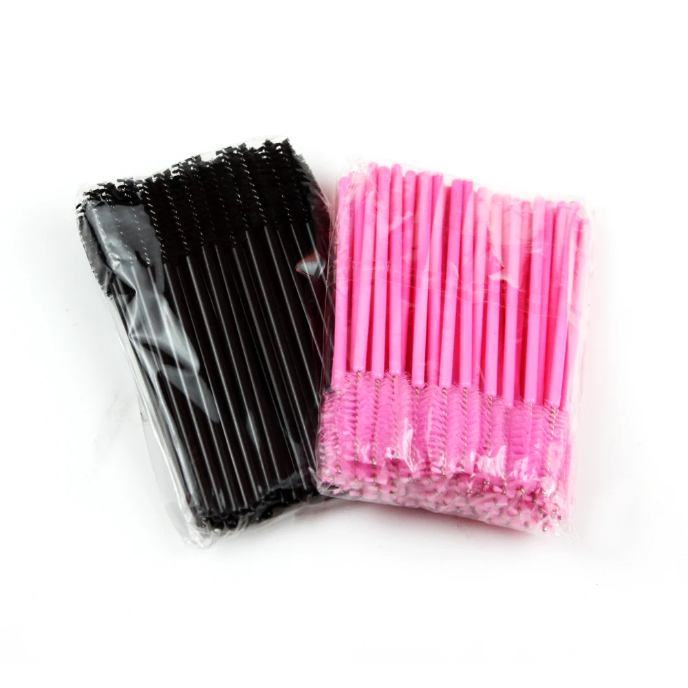 

High Quality Disposable Eyelash Extension Eyebrow brush Cosmetic Mascara Wand Applicator Spoolers makeup tools