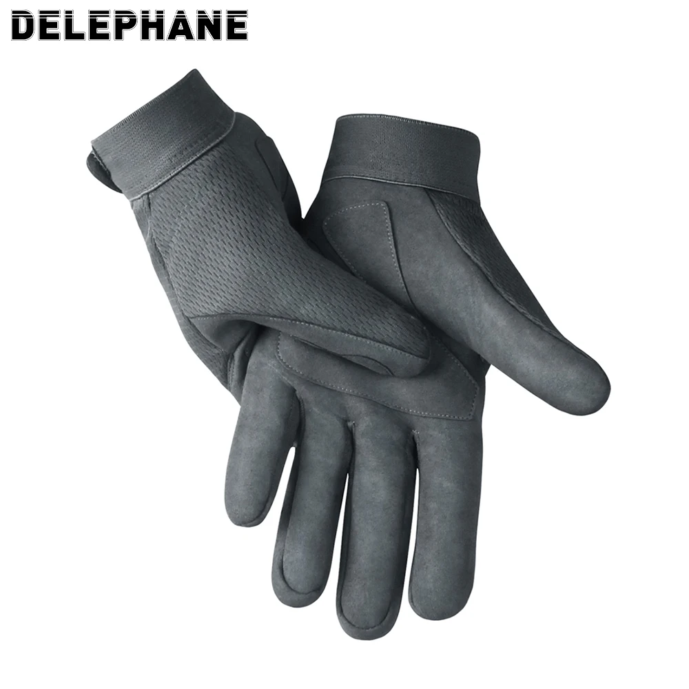 Осенние перчатки для вождения дышащие черные мужские зимние Нескользящие
