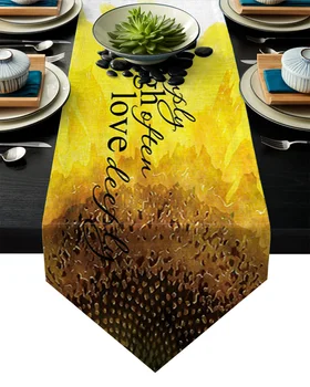 

Live Simple Laugh Often Love Sunflower Table Runner Table Flag Home Party Decorative Tablecloth Table Runners for Wedding