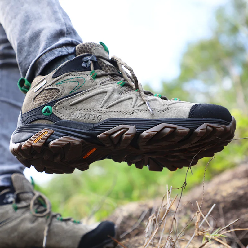 HUMTTO Hiking Shoes Men Winter Outdoor Sports Climbing Shoes Non