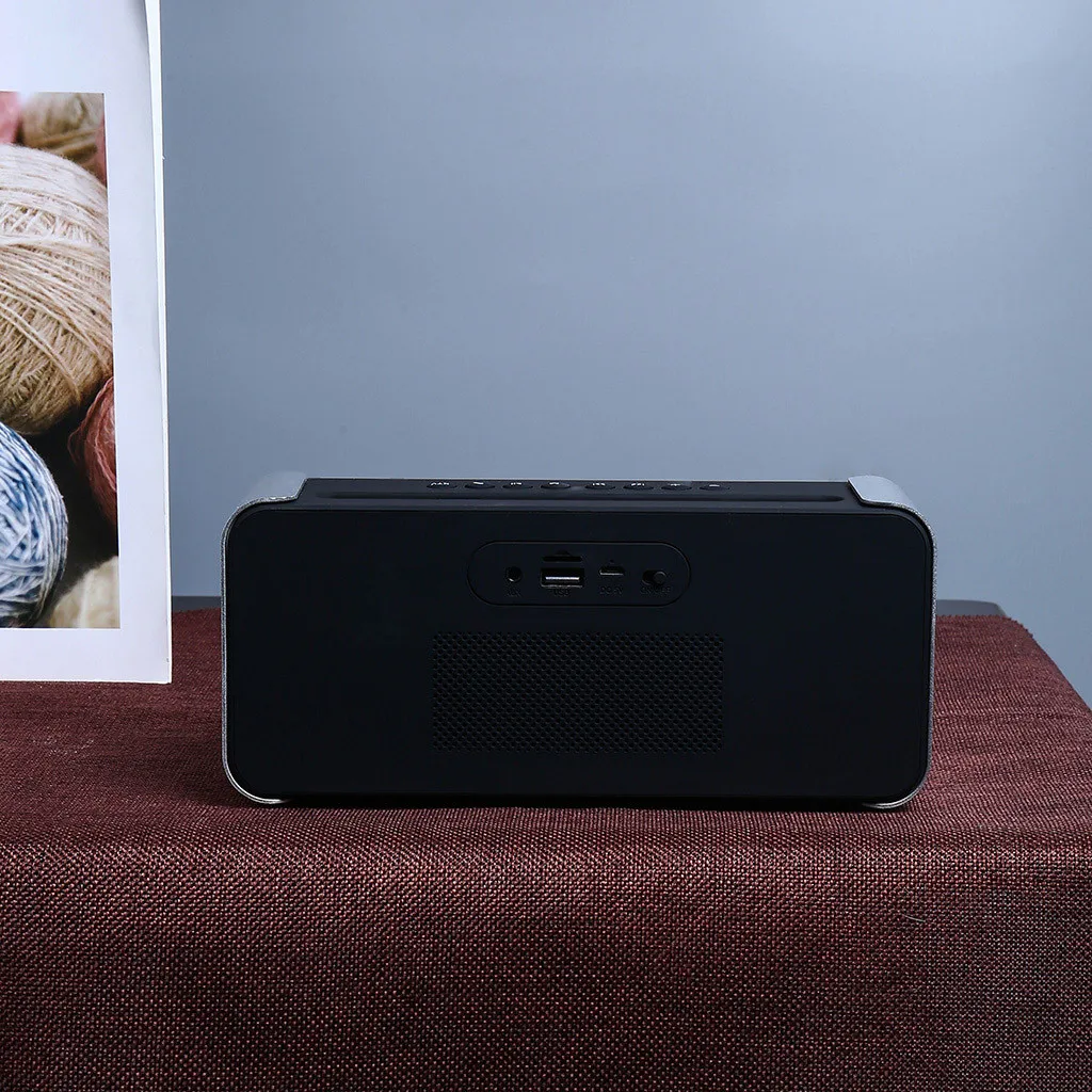 VOBERRY беспроводной Bluetooth динамик 5,0 стерео Bluetooth часы динамиков портативный мини беспроводной водонепроницаемый динамик плеер радио#2