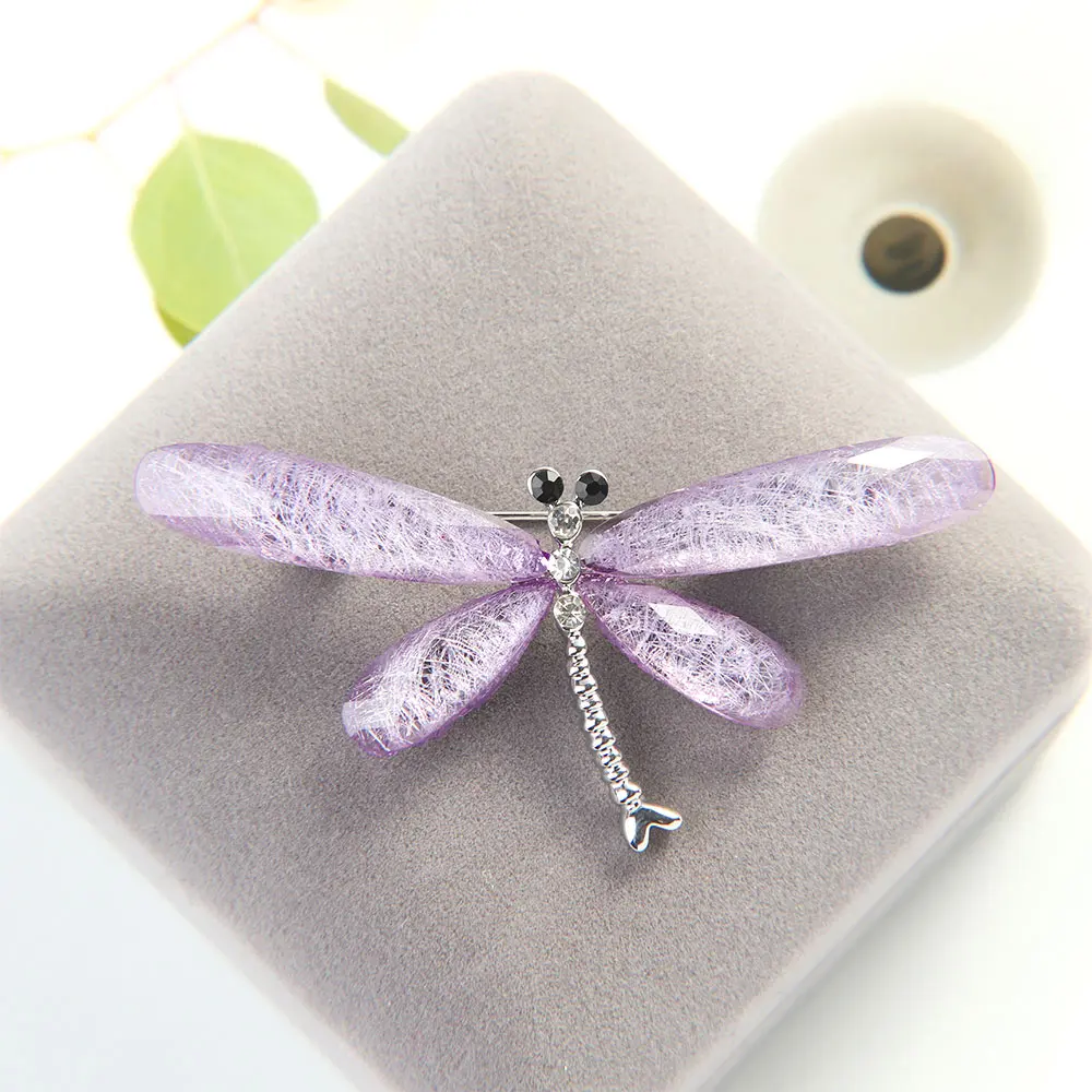 Elegant Rhinestone Dragonfly Enamel Brooches Vintage Insect Shape Alloy Brooch Lapel Pin Women Men Clothes Accessories Jewelry | Украшения