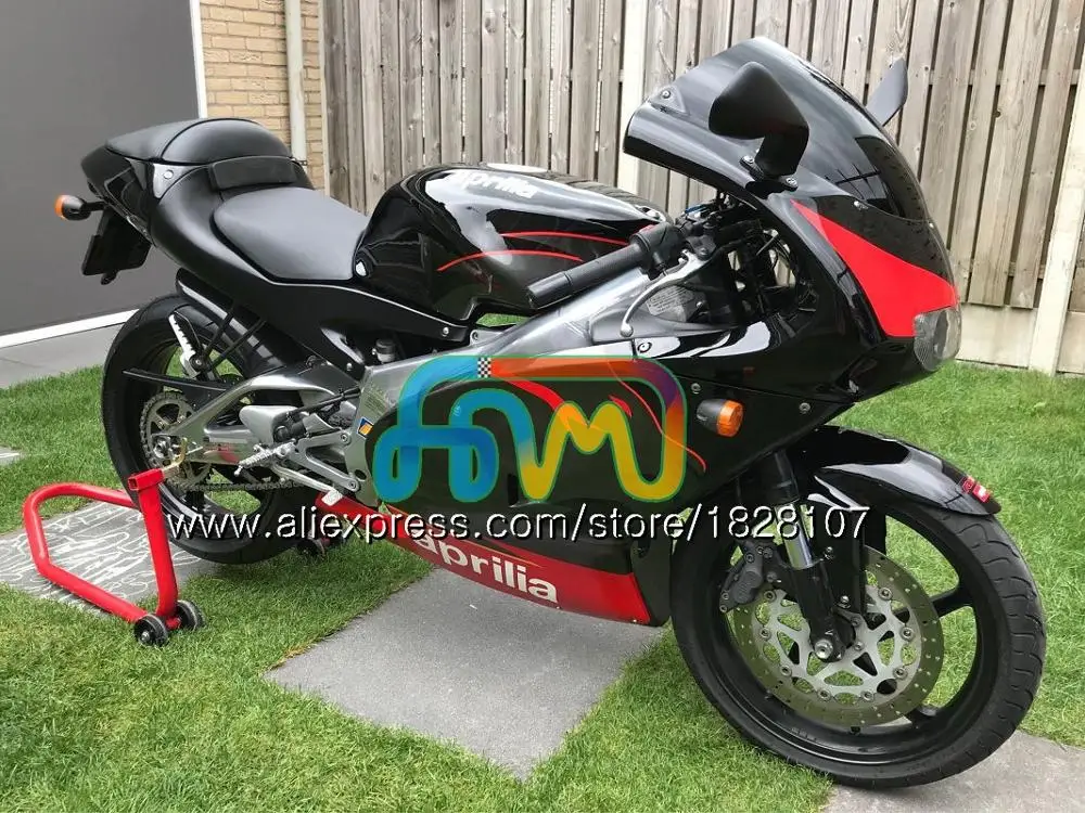 RS125R для Aprilia RS 125 R RR RS125 99 00 01 02 03 04 05 64BS. 55 черный глянец RS4 RS-125 1999 2000 2001 2002 2003 2005 обтекатель - Цвет: No. 6