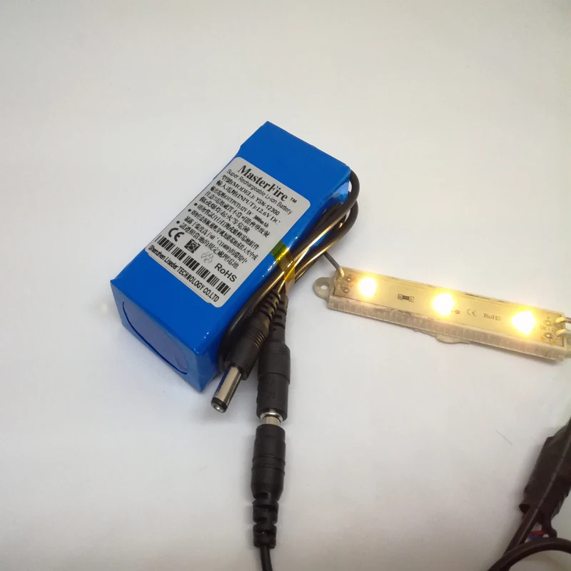 MasterFire Портативный 12V 3000mah литий-ионный Супер перезаряжаемый аккумулятор с вилкой+ зарядное устройство для передатчика CCTV камеры YSN-12300