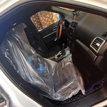 

Plastic Disposable Seat Cover 50pcs Car Vehicles Protection Accessories