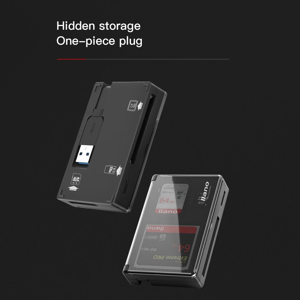 LLANO 3 в 1 Мини Micro SD/TF/CF/OTG кардридер USB 0 Смарт карта памяти адаптер SD для ноутбука
