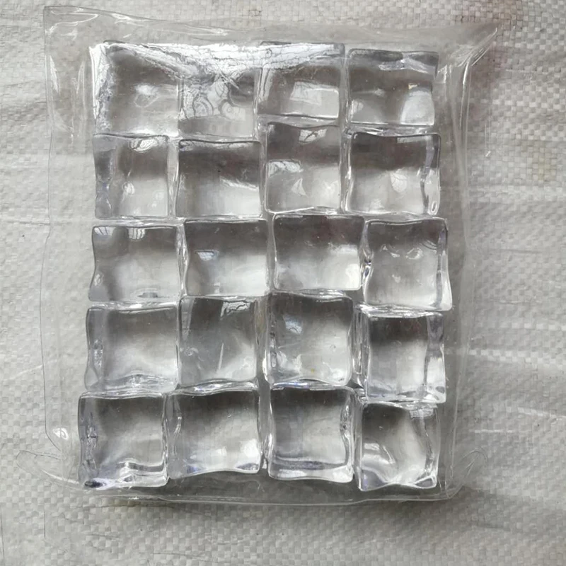 Artificial Acrylic Ice Cubes, Square Shape, Photography Props, High Quality, Hot , 10Pcs, 20mm, 25mm, 30mm