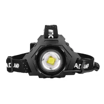 

2000lm Rechargeable Headlight Fishing Adjustable With Power Output Function XHP70LED Head Lamp Smart Glare Flashlight