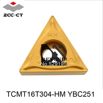 

ZCC Original insert TCMT16T304-HM YBC251 TCMT 16T304 Carbide Inserts for Turning Toolholder CNC Cutter Lathe Tools